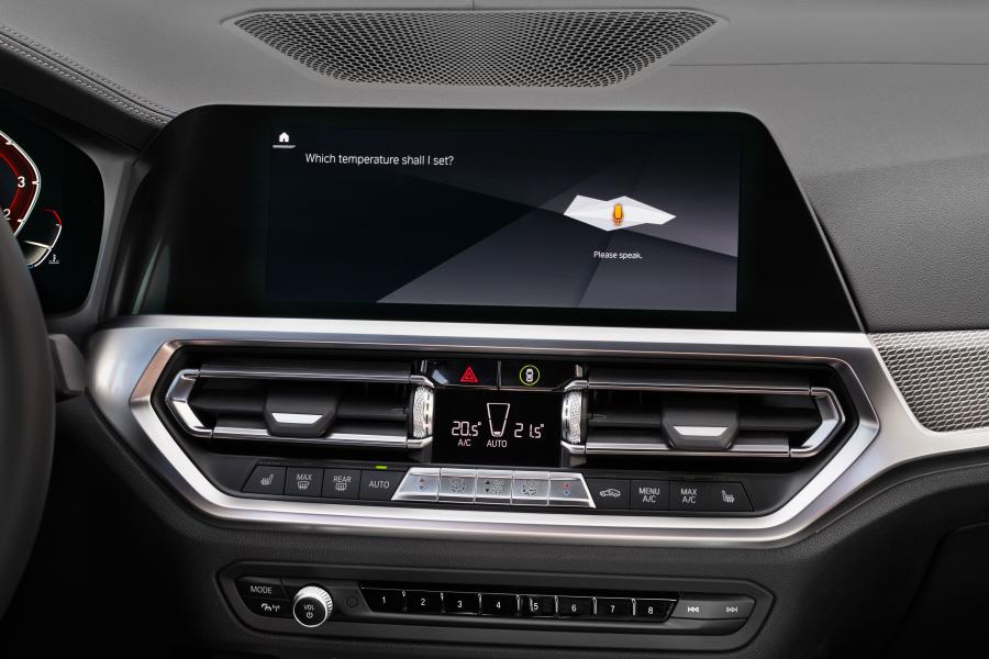 Детали интерьера BMW 320d Sport Line (G20) 2019 года  (WW) (фото 284 из 311)